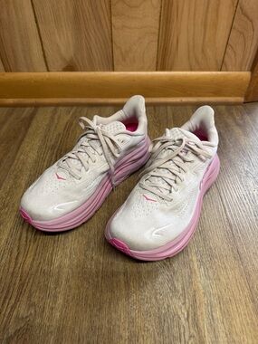 Hoka Women's Running Sneakers Clifton 10 - Rose/Cream/Dried Rose